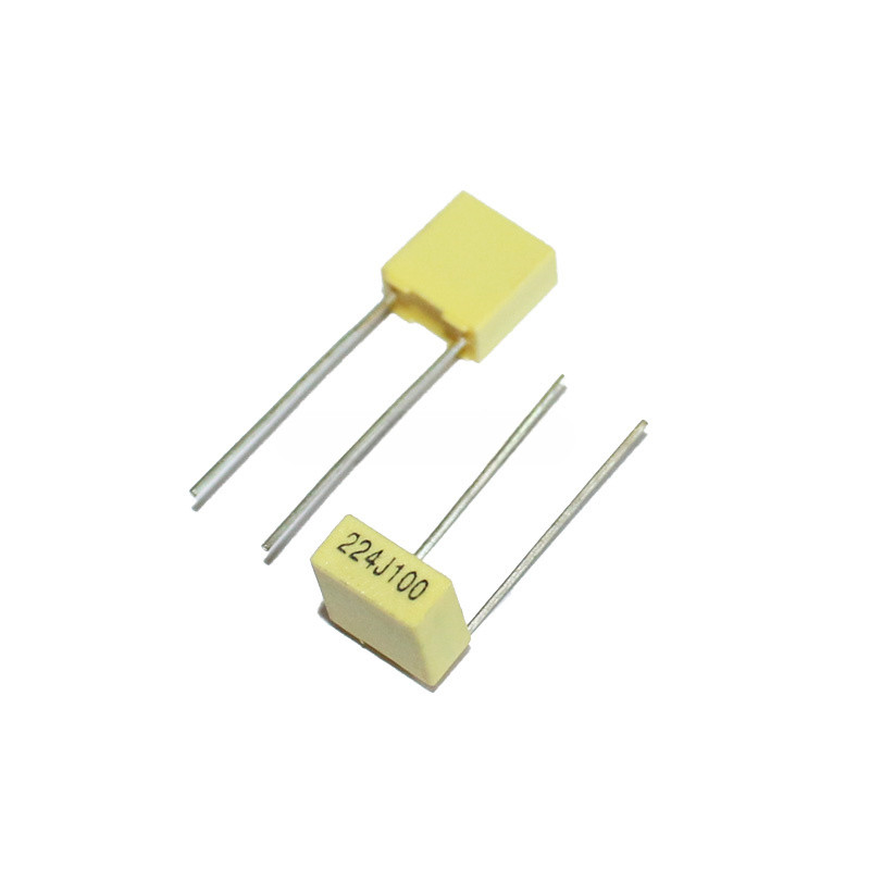 ตัวเก็บประจุแก้ไข 100V 224J 0.22 UF 100V ตัวเก็บประจุสี่เหลี่ยม 220nj100 ตัวเก็บประจุแก้ไข