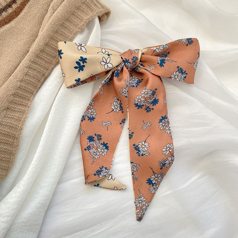 Retro French Long Scarf All-Match Long Strip Scarf - รูปที่ 5