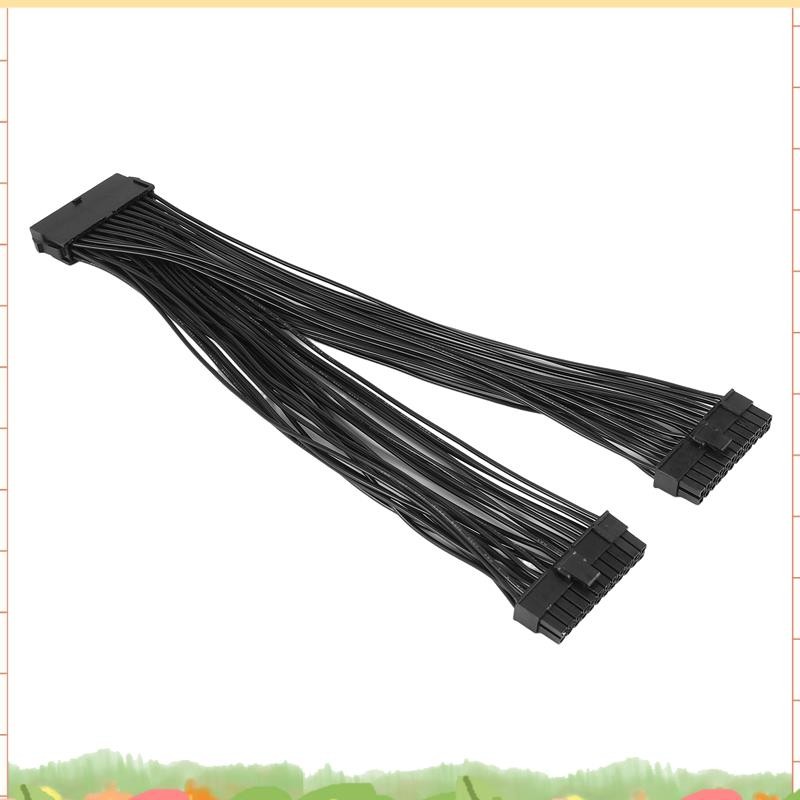 Super Dual PSU Power Supply 24-Pin ATX เมนบอร์ด Splitter Cable,24Pin(20+4) สําหรับ ATX เมนบอร์ดสายต่