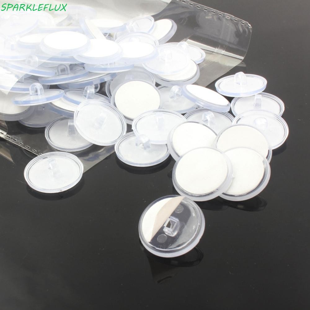 Sparklefx Flag Hooks โปร่งใส 10/30/50 ชิ้น Strong Hook แขวน Self Adhesive Home Organization