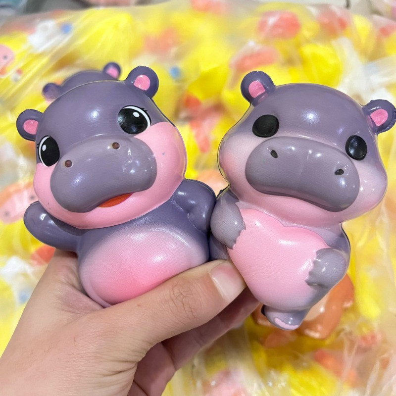สกุชชี่หมูเด้ง moo deng Squishy น่ารักเนื้อดี สุ่มบีบได้ สุ่มบีบได้