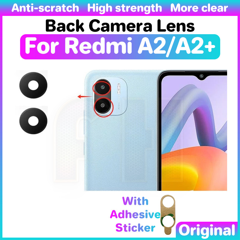 ฝาครอบเลนส์กล้องด้านหลัง พร้อมกรอบสติกเกอร์ แบบเปลี่ยน สําหรับ Xiaomi Redmi Note 10 10T 5G 1 ชิ้น
