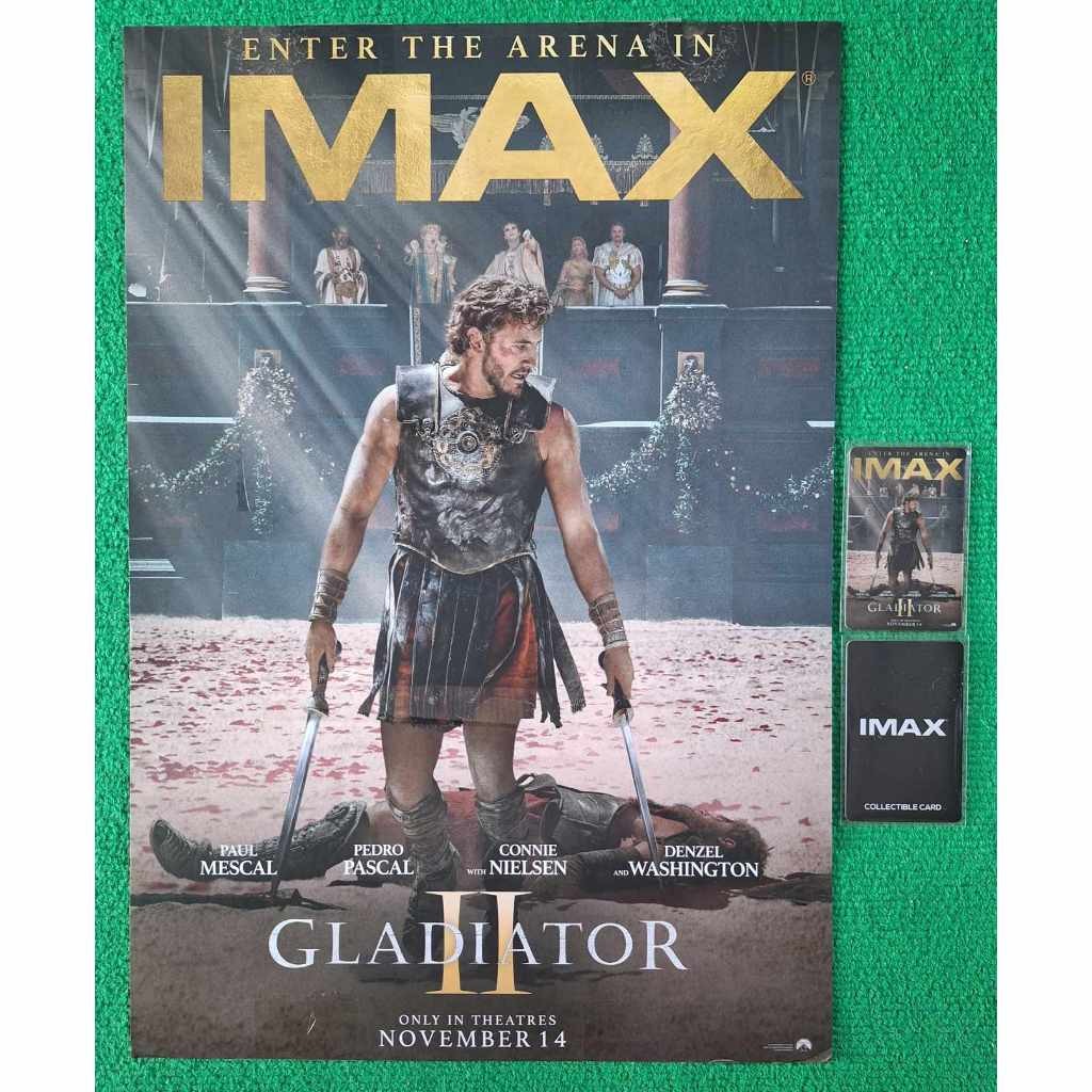 (ทักลด50%) แกลดดิเอเตอร์2 โปสเตอร์ Gladiator2 โปสเตอร์ บัตรimax Gladiator2 major 2024