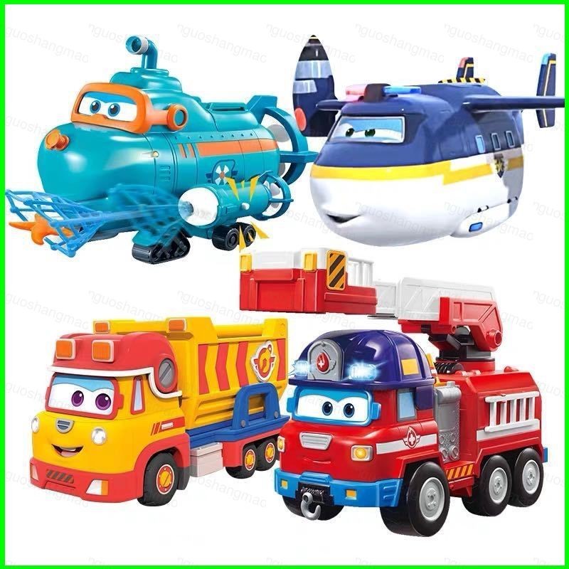 Super Wings ของเล่น Dayong Fire Truck Dolly ชุดเต็มชุด Willy Submarine ของเล่นเด็กของขวัญวันเกิด