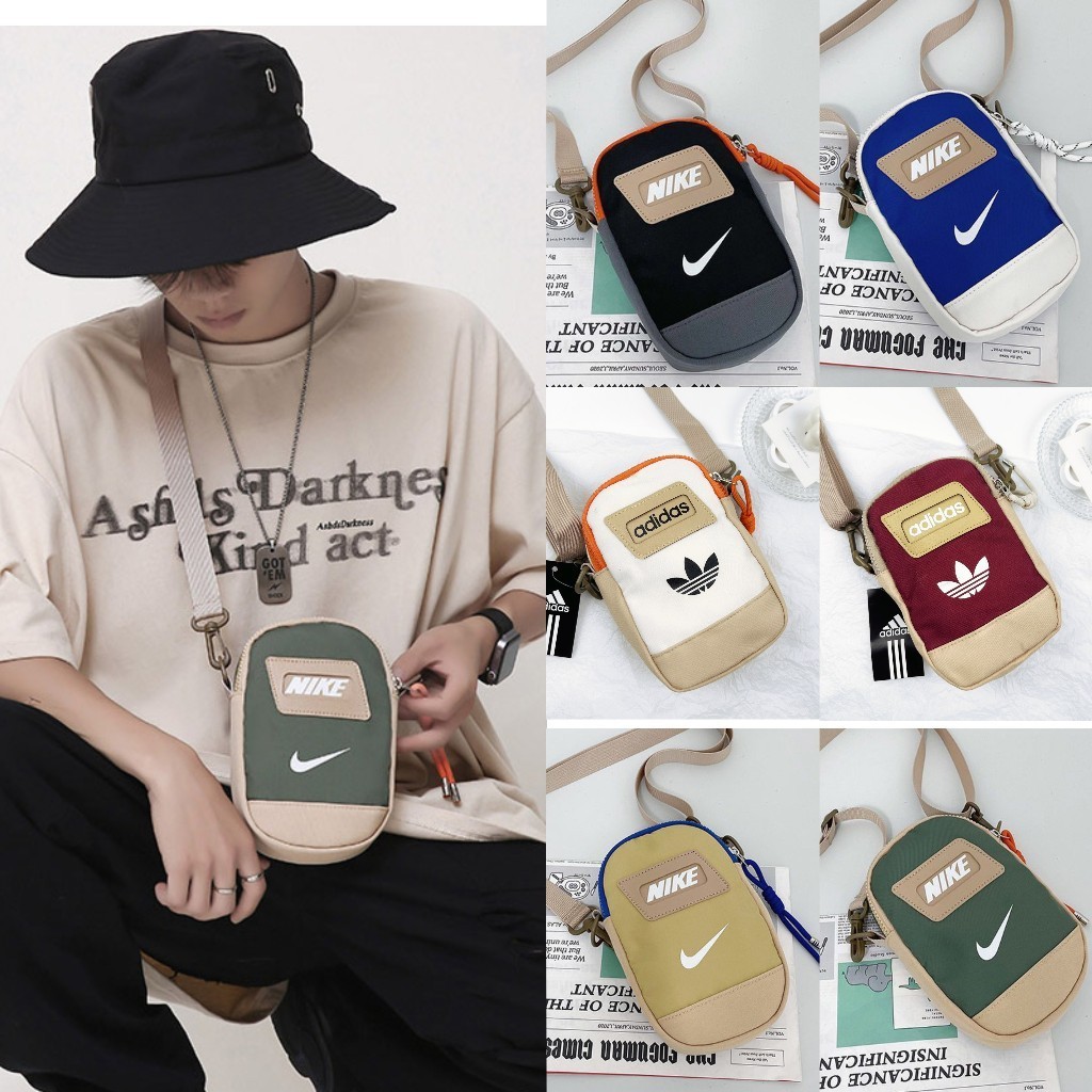 Nk# Ad# 2409#กระเป๋าสะพายข้าง ใส่ของได้เยอะ คุณภาพดี ผ้ากันน้ำ สำหรับผู้ชายผู้หญิง