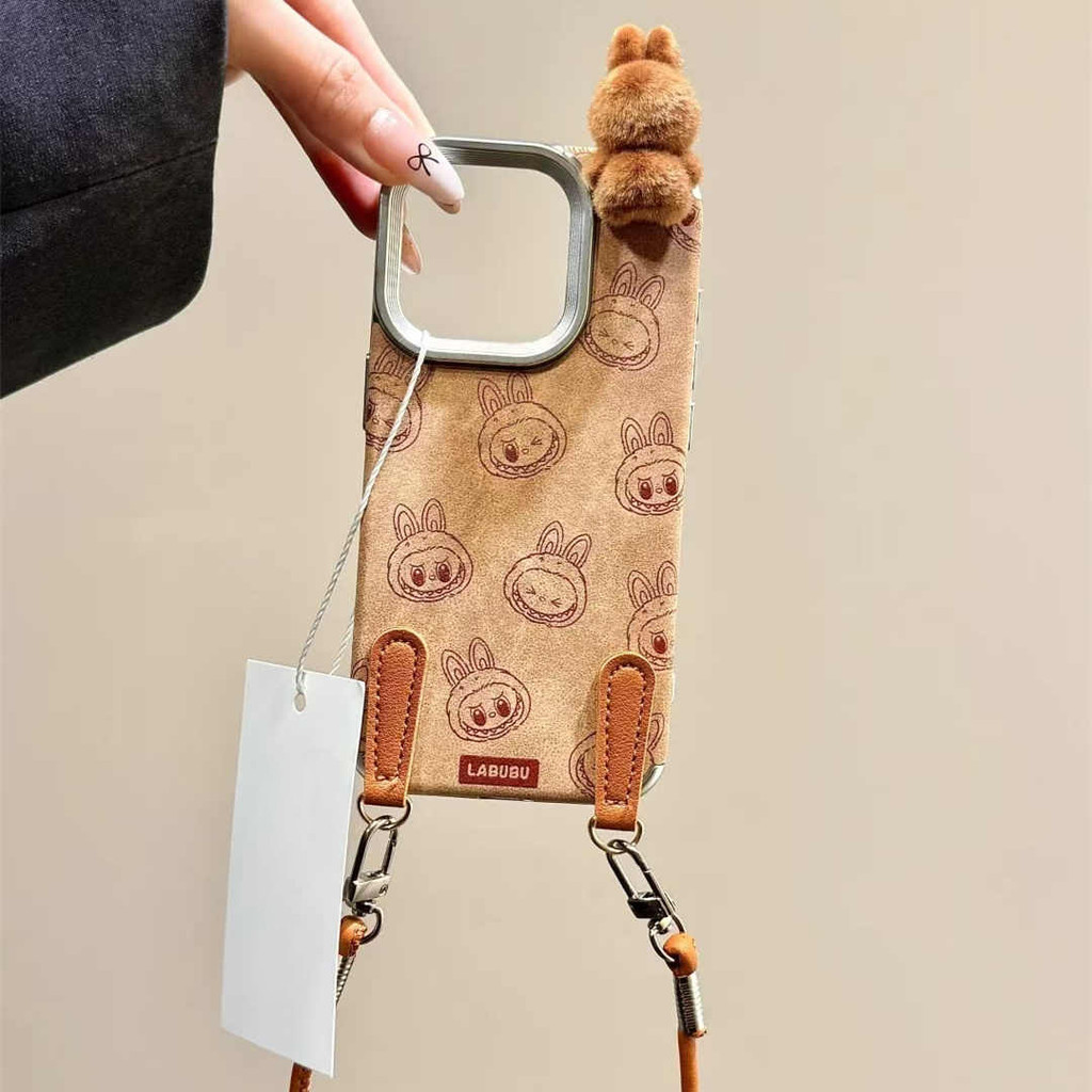 ตุ๊กตา Labubu เหมาะสําหรับ iPhone15promax, 14promax, iphone11, 12, iPhone13, 14, 15, 12promax, 13pro