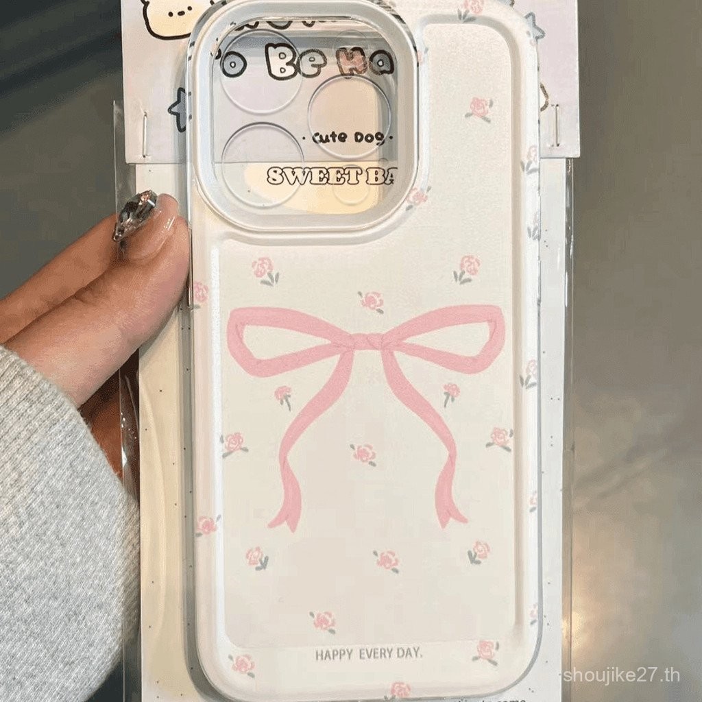 ลายดอกไม้ฝรั่งเศสผีเสื้อเหมาะสำหรับ Apple 14PROMAX เคสมือถือ iphone15รุ่นร้อน13โปร่งใส12เคสนิ่ม11 4fay