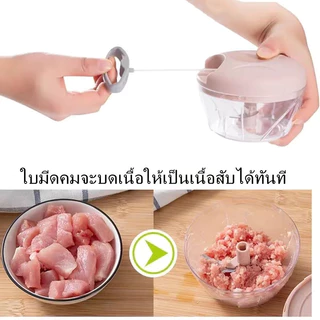เครื่องผสมอาหารแบบมือถือ เครื่องบดกระเทียม เครื่องตัดผัก และเครื่องบดเนื้อในครัวเรือนสำหรับกระเทียม เนื้อสัตว์ ผัก ผลไม้