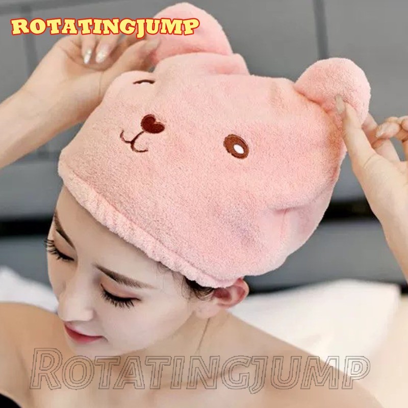 ผ้าโพกหัวอาบน้ํานุ่มข้น-ผู้หญิงอุปกรณ์อาบน้ําสาว-ดูดซับซุปเปอร์เป็นมิตรกับผิวระบายอากาศ-สําหรับผมยาวแห้งเร็วผ้าขนห