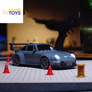 รถดริฟท์ RC 993 Porsche ความเร็วสูงของเหลวเงินครึ่งขนาดคันเร…