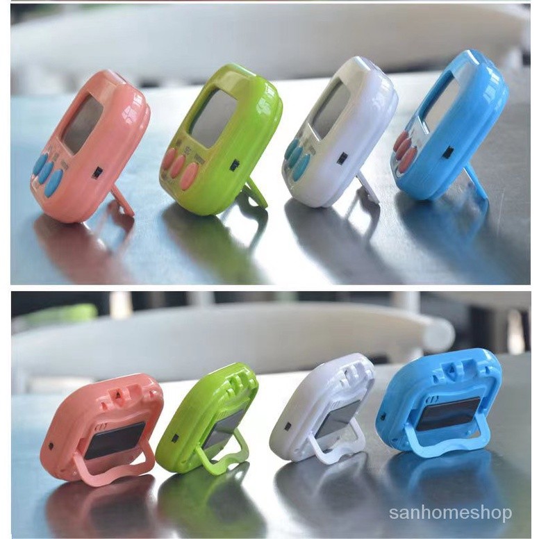 ตั้งเวลาทำอาหาร นาฬิกาจับเวลา คละสี  นาฬิกาจับเวลาในครัว รุ่นภาษาอังกฤษ ตั้งได้ มีแถบแม่เหล็ก 4FRG - รูปที่ 2