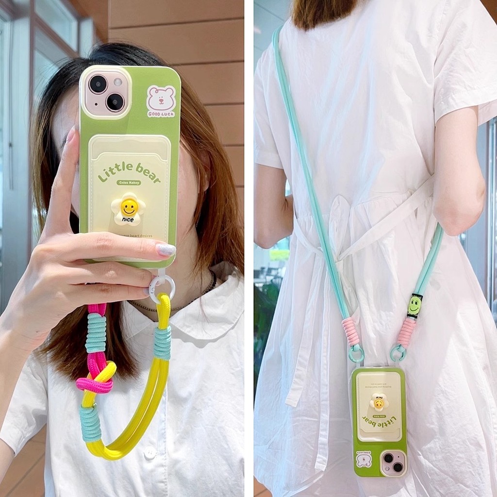 เคสโทรศัพท์ KB513 สำหรับ Samsung S25 ULTRA S24FE S S20 S21FE S23PLU A55 A54 A35 A25 A24 A16 A15 A13 A12 A04E A06 พร้อมเชือกคล้อง ป้องกันการตก แฟชั่นเรียบง่าย การ์ตูน น่ารัก เคสป้องกันโทรศัพท์
