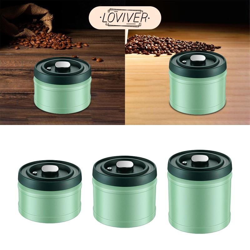 LOVIVER กระป๋องกาแฟสูญญากาศคอนเทนเนอร์กาแฟสุญญากาศอเนกประสงค์แบบพกพาทนทานโถเก็บสําหรับแป้งร้านอาหารคาเฟ่ในครัวเรือน