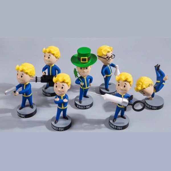 วิดีโอเกม Fallout Serise Vault Boy BobbleHead PVC Action Figure ของเล่นสะสม III