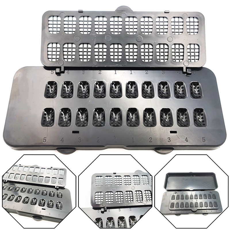 ใหม่คุณภาพสูงสี่เหลี่ยมผืนผ้า All-เซรามิค Veneer การประมวลผลกล่อง Veneer กล่อง Porcelain Patch กล่องฆ่าเชื้อสําหรับทันตกรรม lab เครื่องมือ