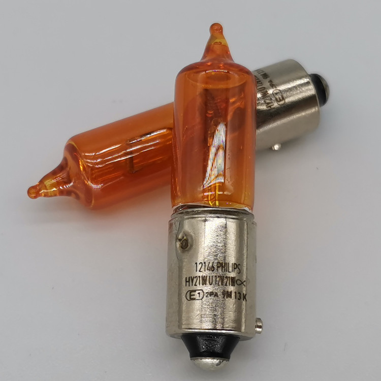 Philips 12146 PHILIPS HY21W U 12V 21W E1 2PA BAW9s E5 พวงมาลัยหลอดไฟ