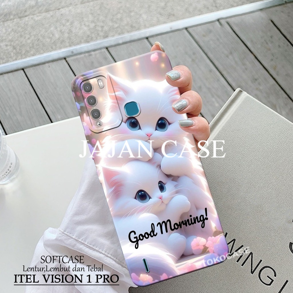 เคส HP ล่าสุด Itel Vision 1 Pro - เคสแมวแฟชั่น - เคสกล้อง Pro - เคสโทรศัพท์ Itel Vision 1 Pro ล่าสุด