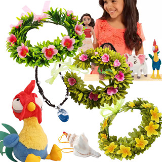 Ocean Voyage Tribe Moana พวงมาลัยดอกไม้ฤดูร้อนบทบาทเล่น Head…