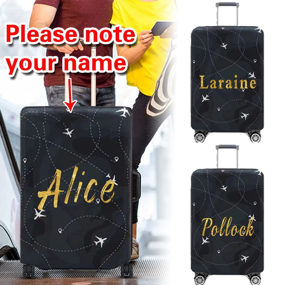 Customization nameตัวป้องกันฝาครอบกระเป๋าเดินทางแบบ(18-32)ฝาครอบป้องกันกระเป๋าLuggage Cover Elastic fabric