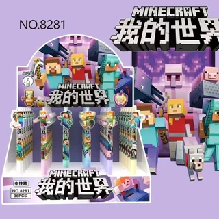 ปากกาลบได้ 6 ปากกาการ์ตูน มายคราฟ 0.5 ปากกานักเรียนสีน้ําเงินสีดํา