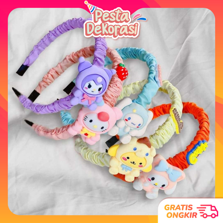 F6103 ที่คาดผมตัวละคร Sanrio ที่คาดผม Sanrio ที่คาดผม Sanrio ที่คาดผมแฟชั่นเกาหลี ที่คาดผมเด็กผู้หญิ