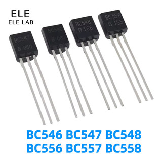 ‌50 ชิ้น BC546 BC547 BC548 BC556 BC557 BC558 ทรานซิสเตอร์ Bipolar TO-92