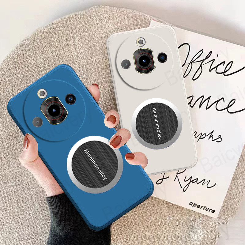 ปลอกสําหรับ ZTE Nubia Focus Pro 5G Z2351N พร้อมสติกเกอร์กาวด้วยตนเองแม่เหล็ก Matte ฝาหลัง