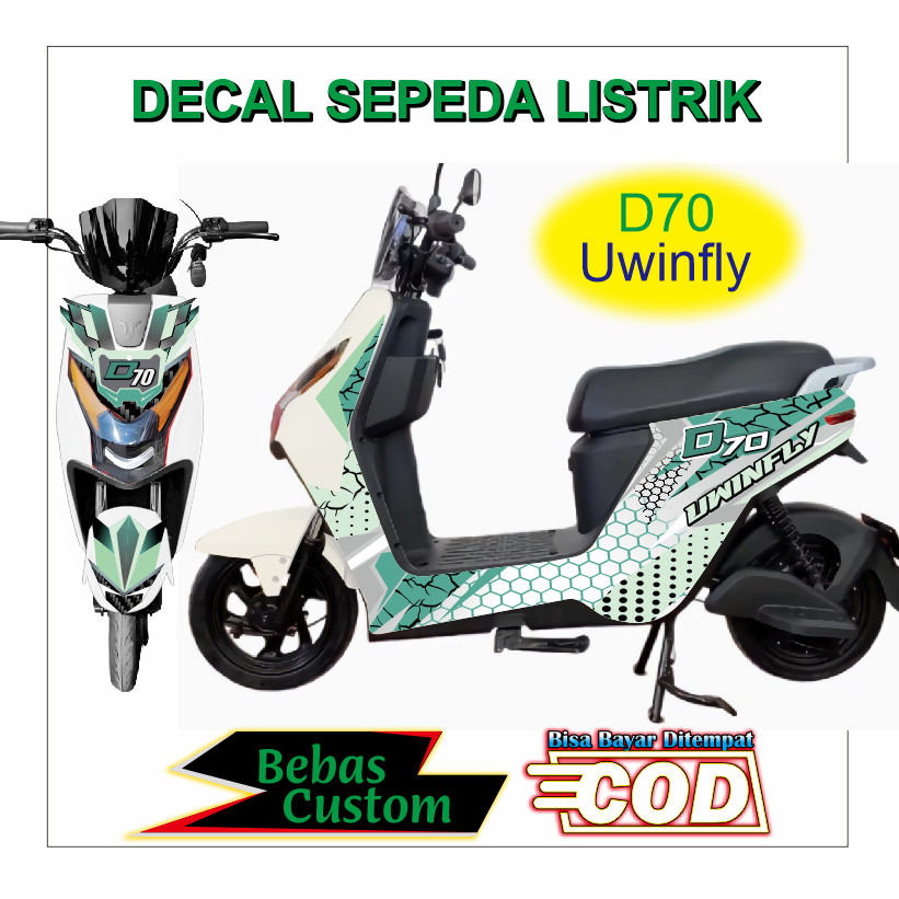 D70 Uwinfly STRIPING จักรยานไฟฟ้า DECAL สติกเกอร์ยี่ห้อสติกเกอร์ Ofero Genio Pacific United Viar Exo