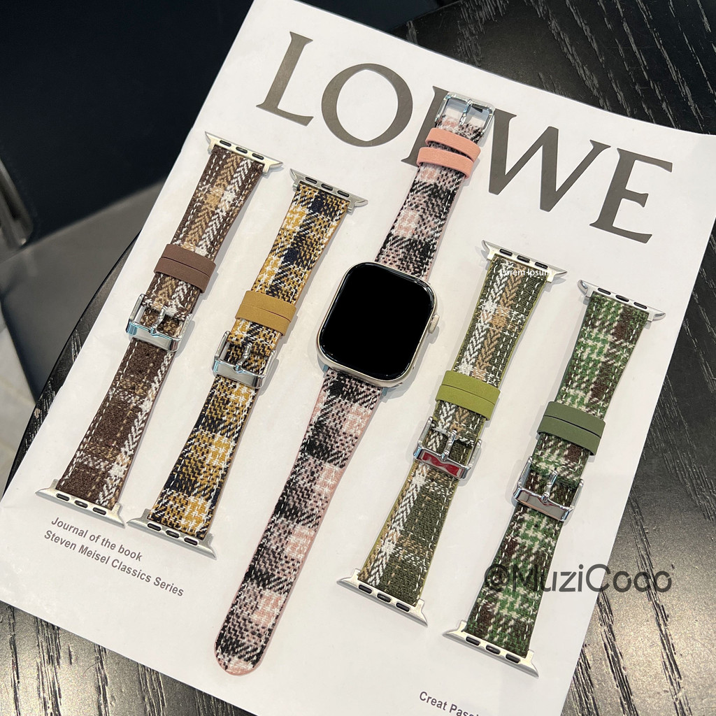 สําหรับ Smaart band ultra2 49 มม.46 มม.45 มม.44 มม.42 มม.41 มม.40 มม.38 มม.Beckerry สายหนัง iwatch s