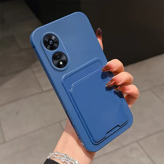 กันกระแทก case สําหรับ OPPO A17 A17K A38 A18 A60 A97 A98 4G 5G เคสโทรศัพท์ TPU ใหม่การ์ดแพ็คเคสโทรศัพท์