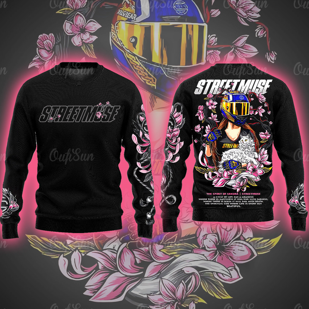 เสื้อยืดแขนยาวพิมพ์ลายย้อนยุค 3D สําหรับผู้ชาย คอกลม สไตล์สตรีท