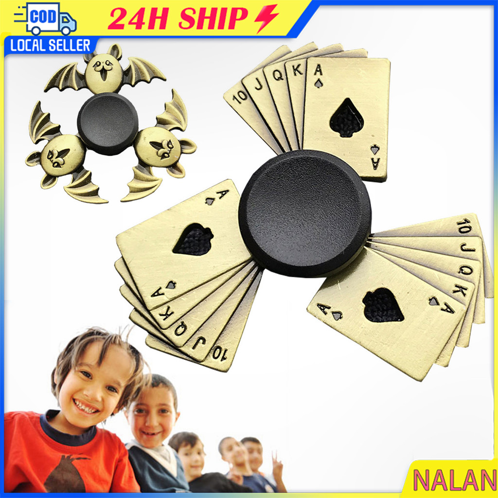ร้านอยู่กทม.fitget spinner metalโลหะผสม ของเล่นมือหมุน ของเล่นสำหรับเด็ก สปินเนอร์นิ้วมือ