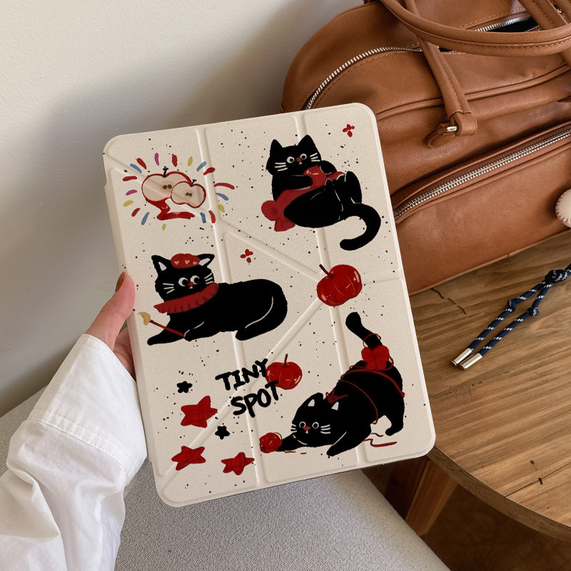 เหมาะสําหรับ Apple ipad pro2024 10th Generation เคส air4/5 Apple Cat Apple mini6/7 เคสแท็บเล็ต ipad 