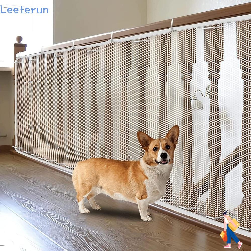 LEETERUN เด็กป้องกันความปลอดภัย, อเนกประสงค์ 2M/ เด็กบันไดความปลอดภัย, ระเบียงบ้านทนทานตาข่าย Fine Anti Fall รั้วแยกสําหรับตู้สัตว์