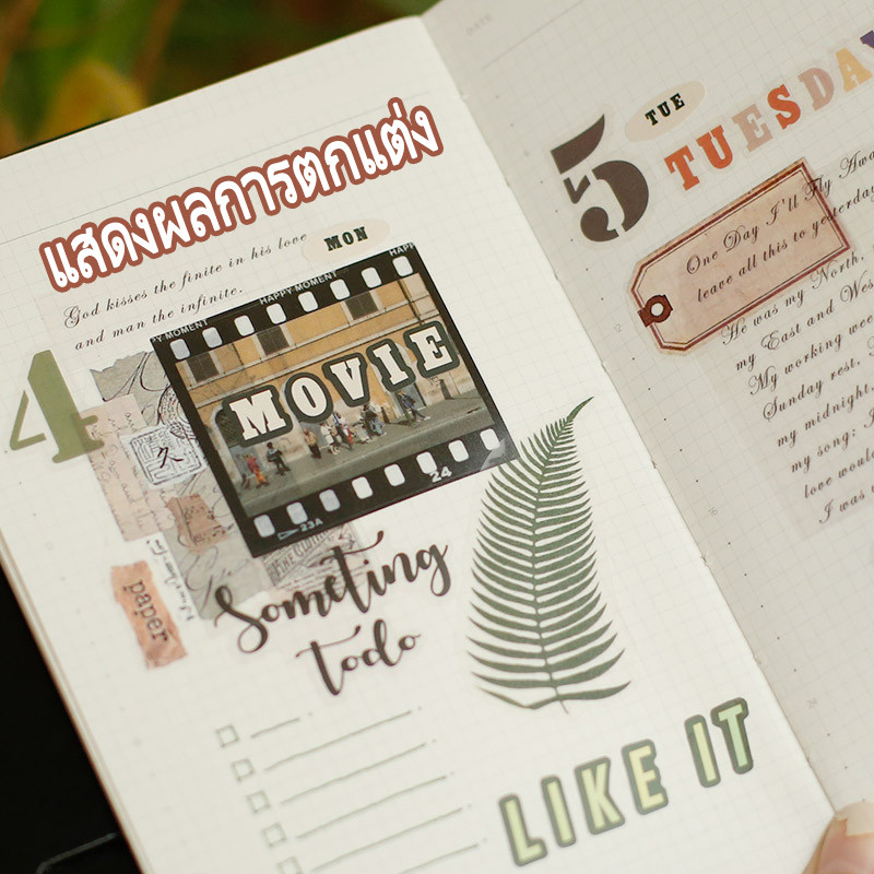 สติ๊กเกอร์  โพสอิท กระดาษโน๊ต วัสดุกันน้ำ แพ็คละ 12 แผ่น  สติ๊กเกอร์ตัวอักษรมัลติฟังก์ชั่น  ศิลปะ แบบอักษร สติ๊กเกอร์ - รูปที่ 5