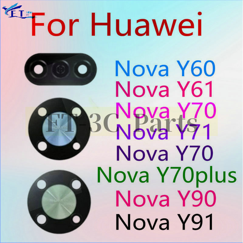 สําหรับ Huawei Nova Y70 Plus Y60 Y61 Y71 Y90 Y91 กล้องเลนส์เปลี่ยนชิ้นส่วน