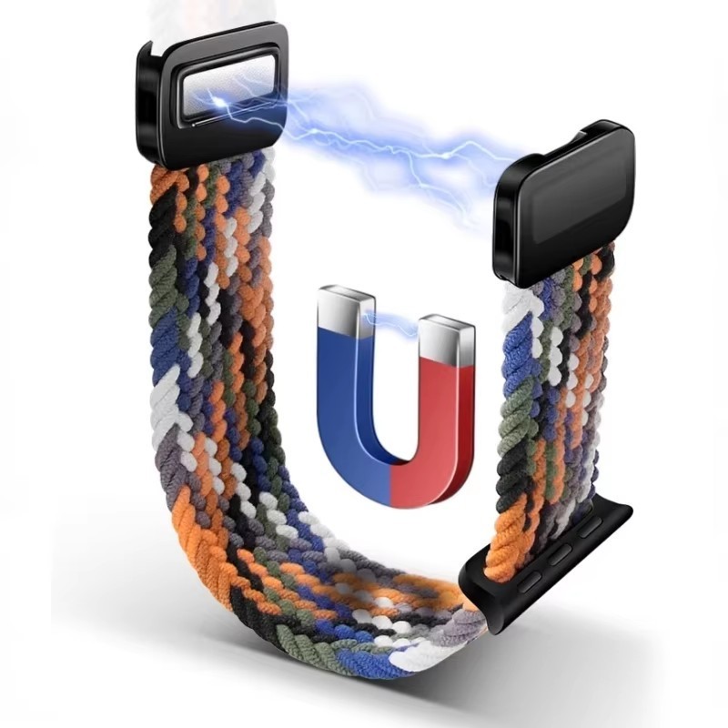 สายรัดไนลอน + PC สําหรับ Amazfit bip 6 Band สร้อยข้อมือถักแม่เหล็กสายรัดข้อมือสําหรับ bip6 อุปกรณ์เสริม