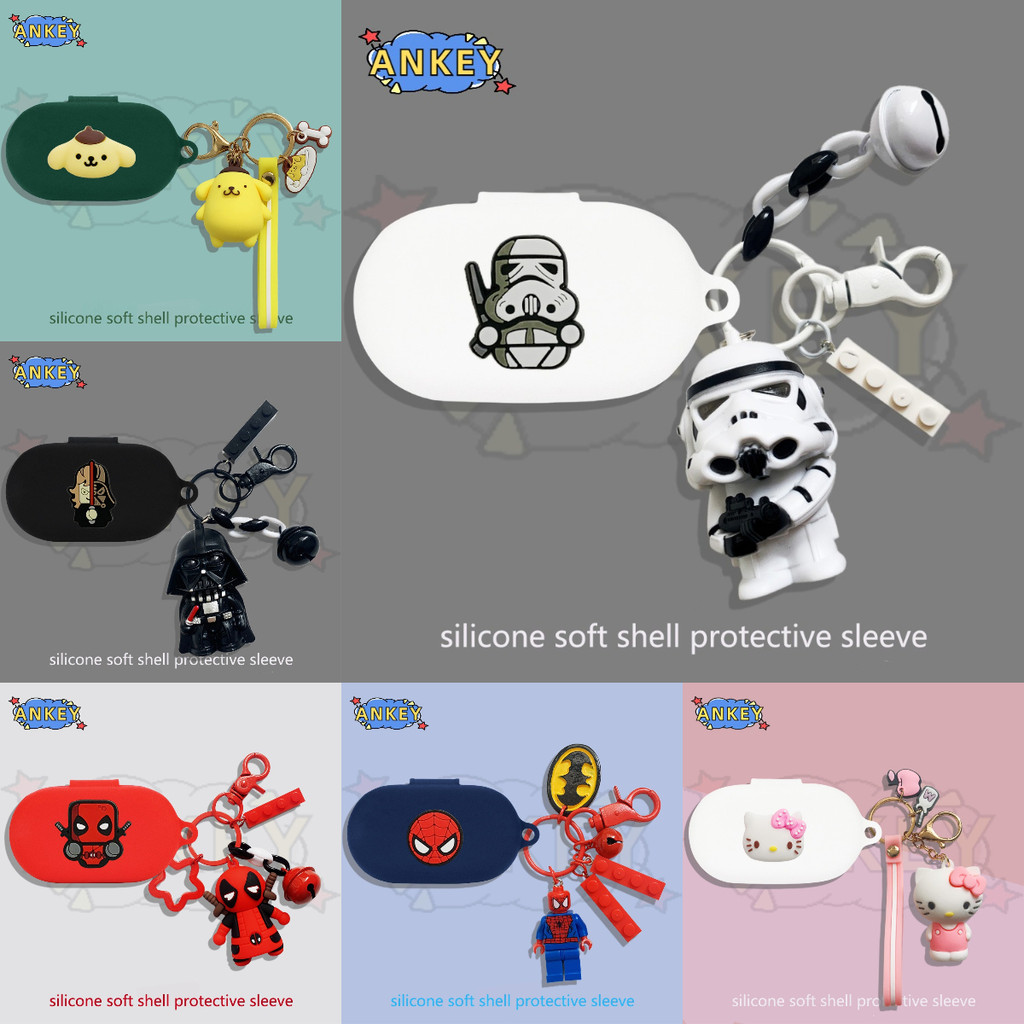 For Baseus Bowie MA10 Pro Cover Earphone Silicone Case Earbuds Blue Captain Soft Protective Headphon