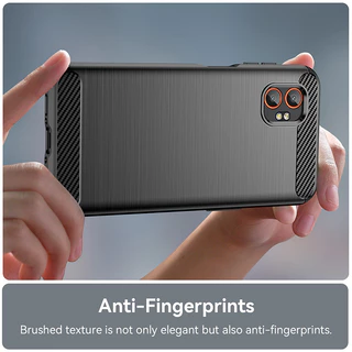 สําหรับ Samsung Galaxy XCover 7 Pro Soft Brushed Textured คาร์บอนไฟเบอร์กันกระแทก