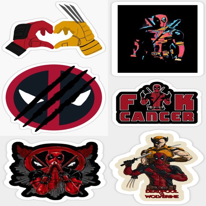 สติ๊กเกอร์ DLS25 Deadpool Wolverine