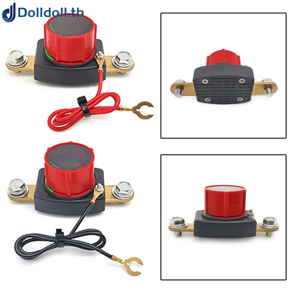 [Dolldoll]Battery Disconnect Switch 12V-48V with LED Voltmeter  Battery Kill Switch