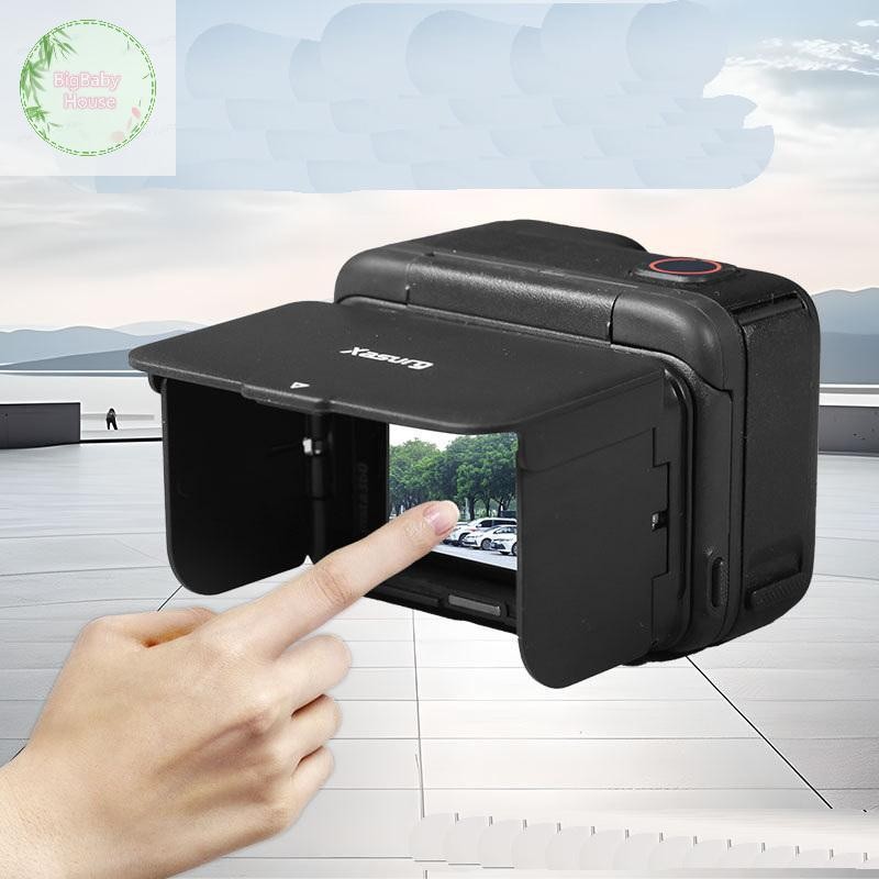 BigBabyHouse 1 ชุดกล้องอุปกรณ์เสริมหน้าจอแม่เหล็กสําหรับ Insta360 Ace Pro/Ace Pro 2 ป้องกัน Anti-Glare Sun Shade เอว-ระดับ Viewfinder TH