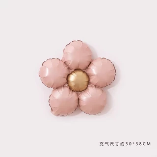 ใหม่แมทท์ห้ากลีบดอกเดซี่อลูมิเนียมฟิล์มลูกโป่งแฟชั่นย้อนยุคดอกไม้ตกแต่งงานวันเกิดตกแต่งงานวันเกิดงานปาร์ตี้ตกแต่งงานวันเกิดลูกโป่งงานปาร์ตี้