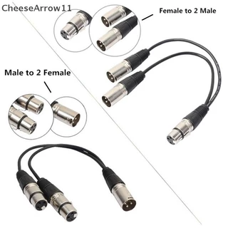 Che 3-Pin XLR ชายคู่ XLR หญิง Y Splitter สายสัญญาณเสียงสําหรับไมโครโฟน TH