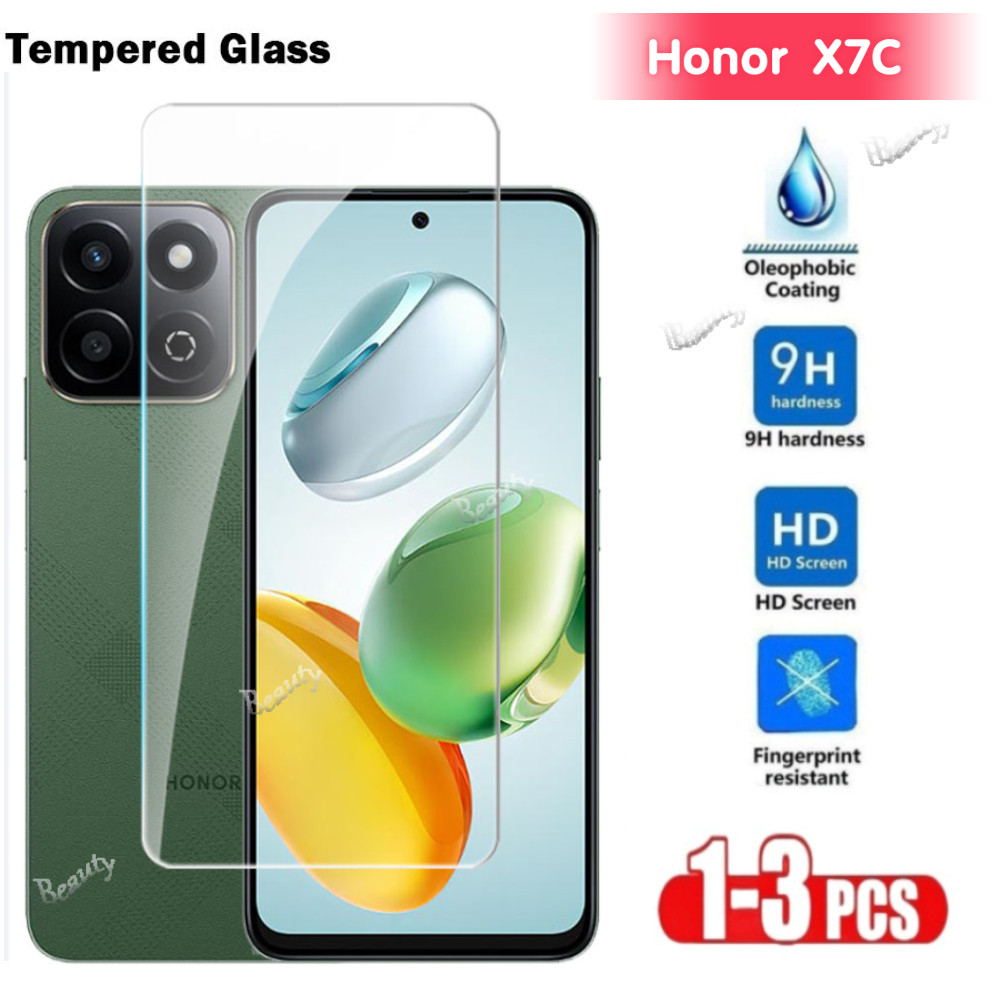 ฟิล์มกันรอยหน้าจอสําหรับ Honor X7C Clear View กระจกนิรภัย HD ฟิล์มป้องกันกระจก 9H ความแข็งโปร่งใสโทร