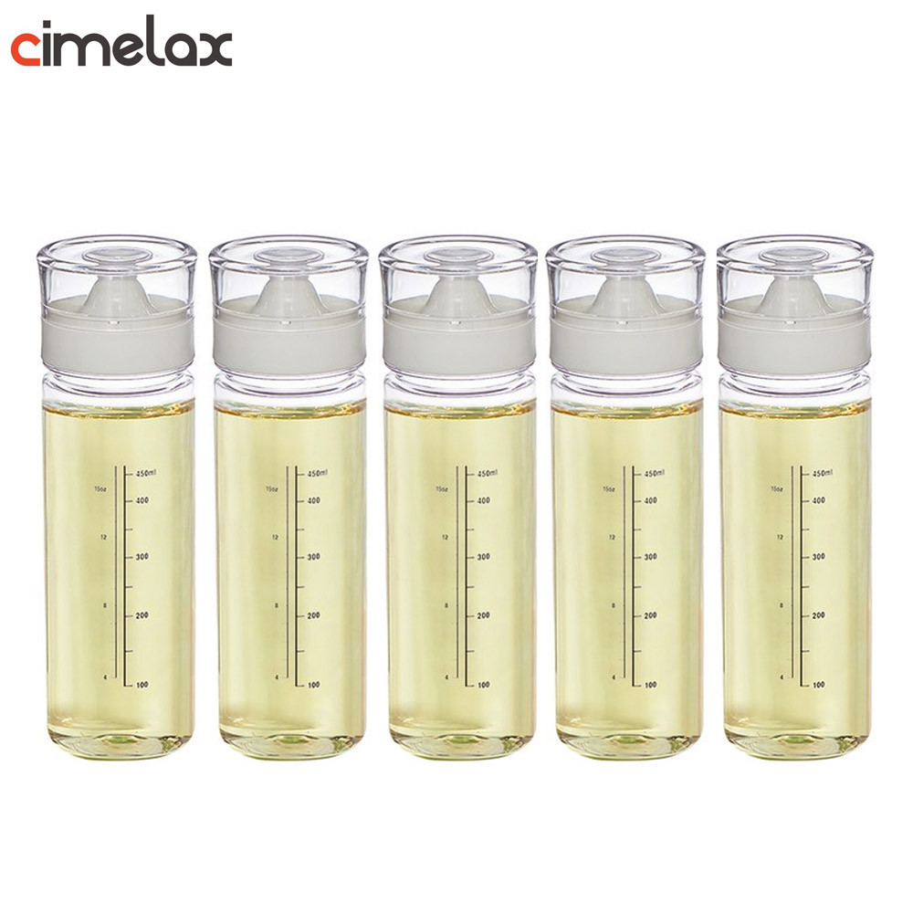 Cimelax Silicone Cloil Oil Spice Bottle White 350ml Set of 5