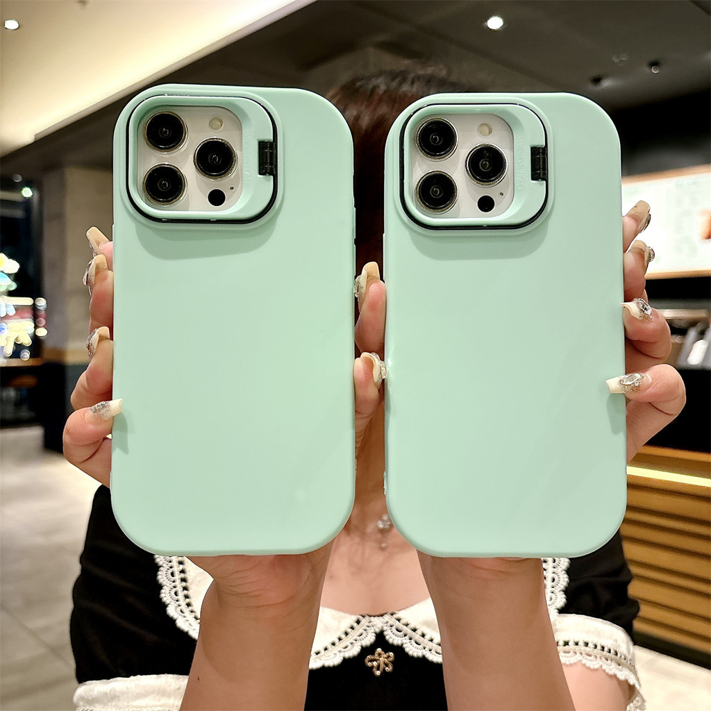 Samsung A06 กรณีกันกระแทกปกหลังสําหรับ Samsung Galaxy A06s A05 A05S A52 A52S A04S A04 A22 5G A51 A71 A12 A21S A31 เลนส์กล้องขาตั้งพับปลอกซิลิโคน