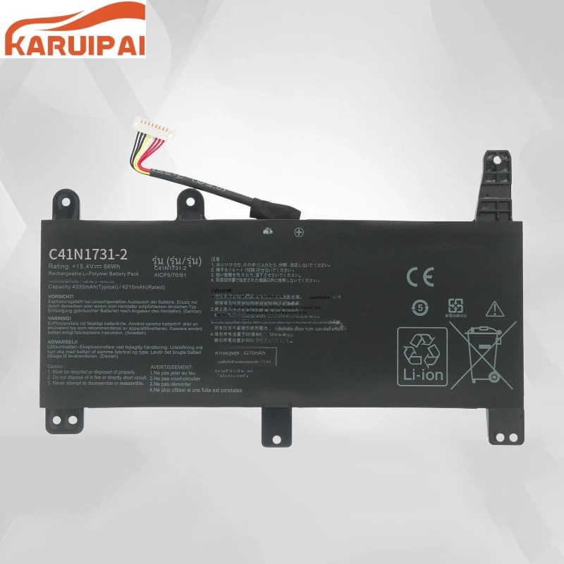 ✿แบตเตอรี่แล็ปท็อป C41N1731-2สำหรับ ASUS ROG Strix G17, g712l, g712lu, g712lv,, g732, g512l