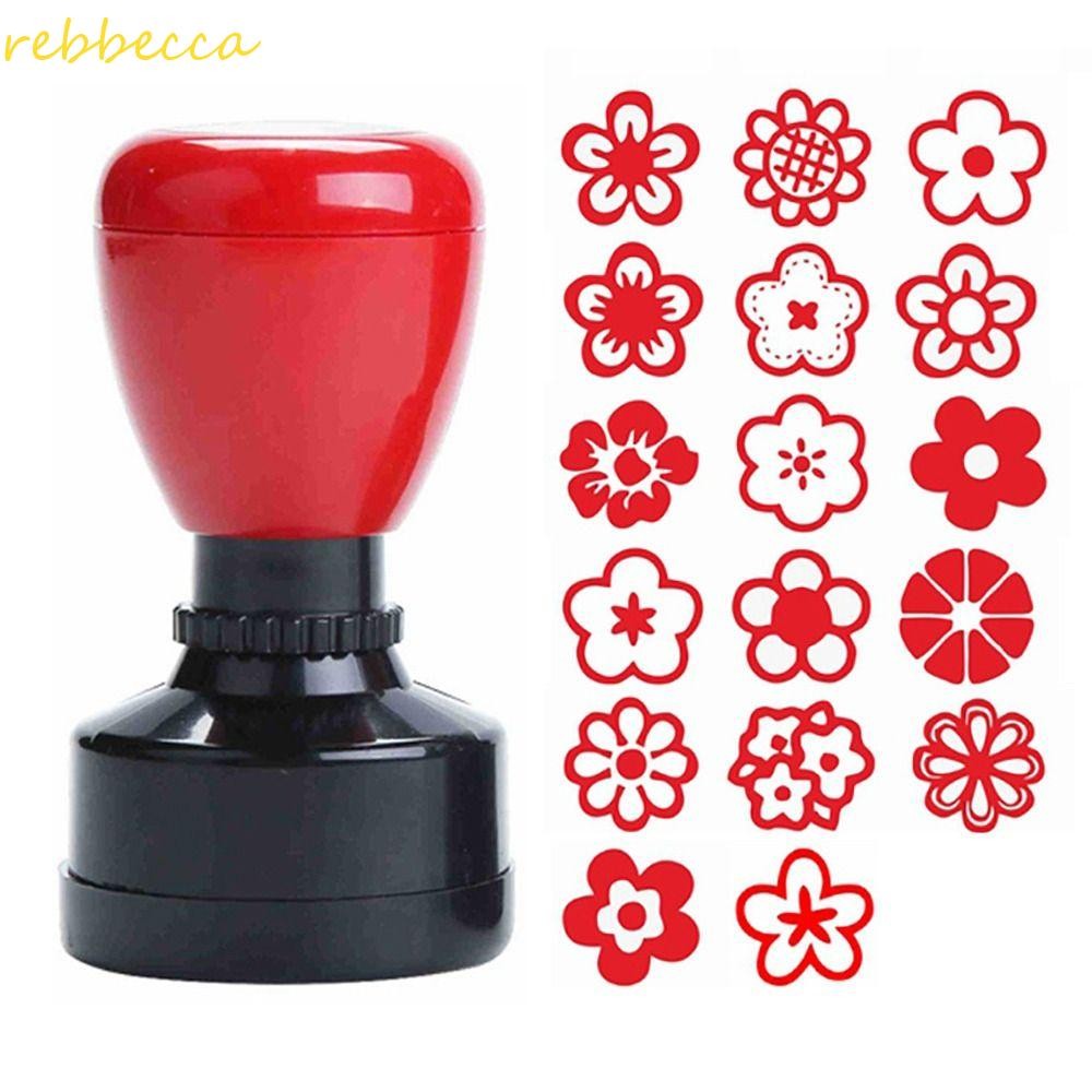 Rebbcca ครู Encourage แสตมป์, อุปกรณ์ครู Scrapbooking Seal ดอกไม้, DIY สรรเสริญ Emotics Seal