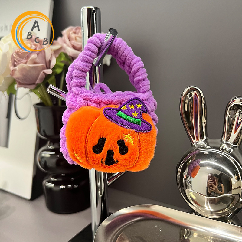 ABC MALL  ฮาโลวีน กระเป๋าเก็บหูฟัง Helloween (MC-8095)  แฮนด์เมด ลายการ์ตูนน่ารัก DIY แบบพกพา  ตุ๊กต